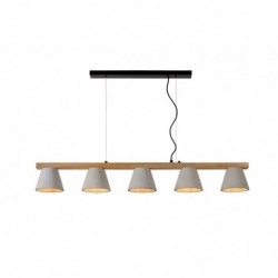 Lucide POSSIO - Suspension - 5xE14 - Taupe