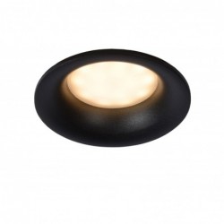 Lucide ZIVA - Spot encastrable Salle de bains - ¯ 8,5 cm - 1xGU10 - IP44 - Noir