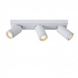 Lucide TAYLOR - Spot plafond Salle de bains - LED Dim to warm - GU10 - 3x5W 2200K/3000K - IP44 -...