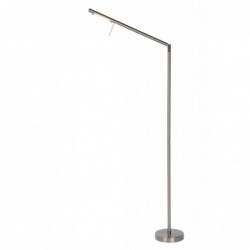 Lucide BERGAMO - Lampadaire / lampe de lecture - LED Dim. - 1x8W 3000K - Chrome Dépoli