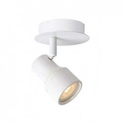 Lucide SIRENE-LED - Spot plafond Salle de bains - ¯ 10 cm - LED Dim. - GU10 - 1x5W 3000K - IP44 -...