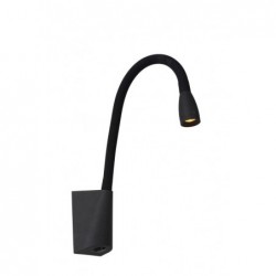 Lucide GALEN-LED - Lampe de chevet - LED - 1x3W 3000K - Noir