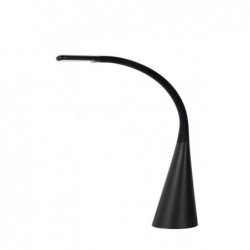 Lucide GOOSY LED - Lampe de bureau - Ø 11 cm - LED Dim. - 1x4W 3000K - Point rechargement USB - Noir