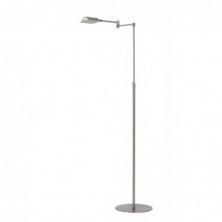 Lucide NUVOLA - Lampadaire / lampe de lecture - Ø 20 cm - LED Dim. - 1x9W 3000K - Chrome Dépoli