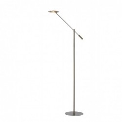 Lucide ANSELMO - Lampadaire / lampe de lecture - Ø 25 cm - LED Dim. - 1x9W 3000K - Chrome Dépoli