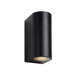 Lucide ZORA-LED - Spot mural Extrieur - LED Dim. - GU10 - 2x5W 3000K - IP44 - Noir