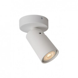 Lucide XYRUS - Spot plafond - Ø 9 cm - LED Dim to warm - GU10 - 1x5W 2200K/3000K - Blanc