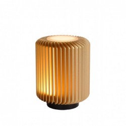 Lucide TURBIN - Lampe de table - Ø 10.6 cm - LED - 1x5W 3000K - Or Mat / Laiton