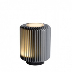 Lucide TURBIN - Lampe de table - Ø 10.6 cm - LED - 1x5W 3000K - Gris