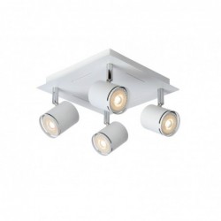 Lucide RILOU - Spot plafond - LED Dim. - GU10 - 4x5W 3000K - Blanc