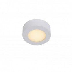 Lucide BRICE-LED - Plafonnier Salle de bains - ¯ 11,7 cm - LED Dim. - 1x8W 3000K - IP44 - Blanc