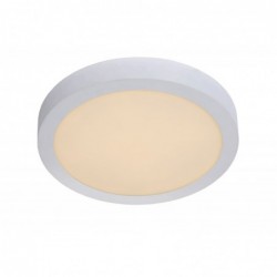 Lucide BRICE-LED - Plafonnier Salle de bains - ¯ 30 cm - LED Dim. - 1x30W 3000K - IP44 - Blanc