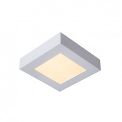 Lucide BRICE-LED - Plafonnier Salle de bains - LED Dim. - 1x15W 3000K - IP44 - Blanc