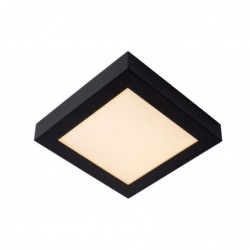 Lucide BRICE-LED - Plafonnier Salle de bains - LED Dim. - 1x22W 3000K - IP44 - Noir