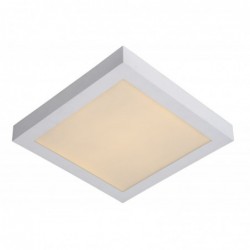 Lucide BRICE-LED - Plafonnier Salle de bains - LED Dim. - 1x30W 3000K - IP44 - Blanc