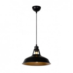 Lucide BRASSY-BIS - Suspension - Ø 31 cm - 1xE27 - Noir