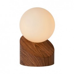Lucide LEN - Lampe de table - Ø 10 cm - 1xG9 - Bois