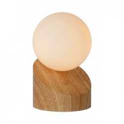 Lucide LEN - Lampe de table - Ø 10 cm - 1xG9 - Bois clair