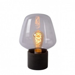 Lucide BECKY - Lampe de table - Ø 20 cm - 1xE27 - Fumé