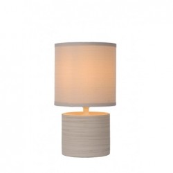 Lucide GREASBY - Lampe de table - Ø 14 cm - 1xE14 - Crème