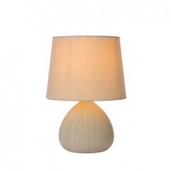 Lucide RAMZI - Lampe de table - Ø 18 cm - 1xE14 - Crème