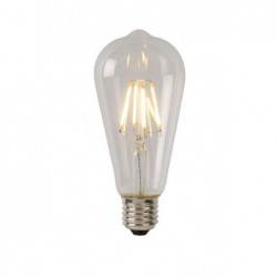 Lucide ST64 - Ampoule filament - Ø 6.4 cm - LED Dim. - E27 - 1x5W 2700K - Transparent