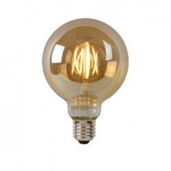 Lucide LED BULB - Ampoule filament - Ø 9,5 cm - LED Dim. - E27 - 1x5W 2700K - Ambre