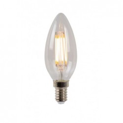 Lucide C35 - Ampoule filament - Ø 3.5 cm - LED Dim. - E14 - 1x4W 2700K - Transparent