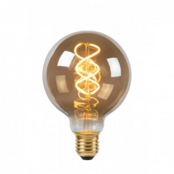 Lucide LED Bulb - Ampoule filament - Ø 9,5 cm - LED Dim. - E27 - 1x5W 2200K - Fumé
