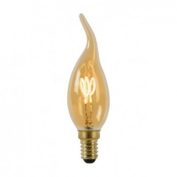 Lucide CT35 - Ampoule filament - Ø 3.5 cm - LED Dim. - E14 - 1x3W 2200K - Ambre