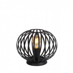 Lucide MANUELA - Lampe de table - Ø 25.5 cm - 1xE27 - Noir