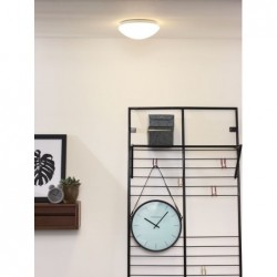 1x8W 3500K IP21 Opalin Lucide BIANCA-LED Ø 24,5 cm Plafonnier LED 