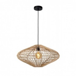 Lucide MAGALI - Suspension - Ø 56 cm - 1xE27 - Bois clair