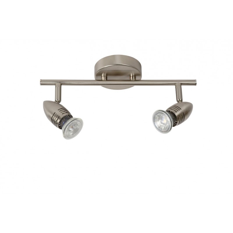 Lucide CARO-LED Deckenstrahler – 2x5W GU10, 2700K Warmweiß, Chrom Matt, Dreh- & Kippbar