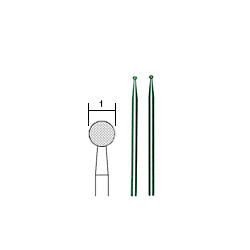 Embouts de meulage diamantées Ø 1,0 mm, 2 pièces