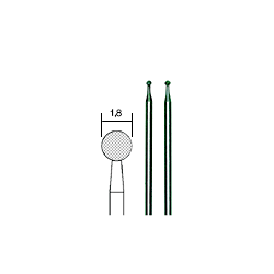 Embouts de meulage diamantes ¯ 1,8 mm, 2 pices