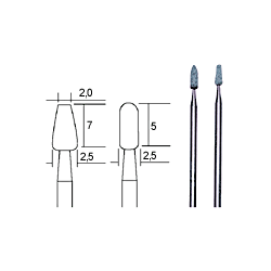 Meules en carbure de silicium, 2 pices