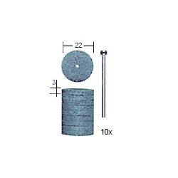 Disques  meuler en carbure de silicium ¯ 22 mm, 10 pices